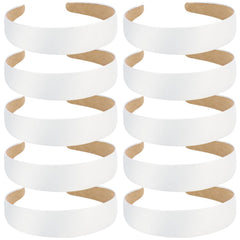Bandeau WeCoe blanc en satin 1,3 pouce pour un look élégant et confortable.