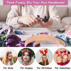 Bandeaux Wecoe personnalisation maison, perles et fleurs pour looks uniques.