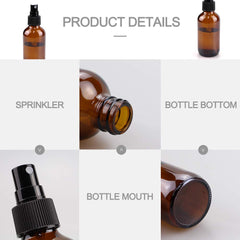 Wedama brume fine sur bouteille ambrée, parfait pour soins et arrosage.