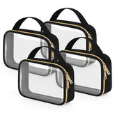 Wedama trousse toilette transparente – ensemble pratique pour le voyage et le rangement.