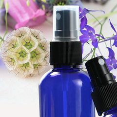 Wedama vaporisateur en verre 2 oz bleu, design réutilisable et durable.