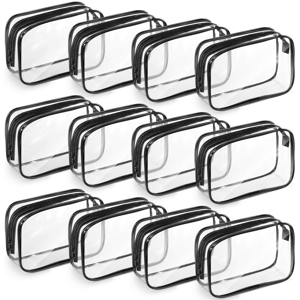 Weewooday sacs maquillage transparents montrant le contenu pour repérer rapidement vos produits.