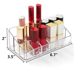 Weiai porte-rouge-a-levres transparent, accès rapide aux rouges à lèvres.