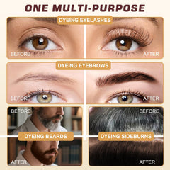 WEILNELL coloration cils-sourcils application ensemble, contrôle précis et couleur homogène.