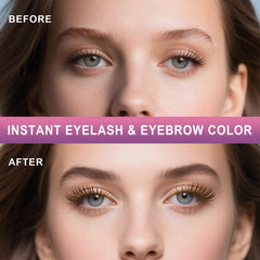 WEILNELL kit coloration cils et sourcils – flacon brun foncé pour résultat naturel