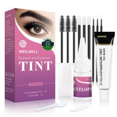 Kit WEILNELL teinte cils et sourcils noir, résultat professionnel.