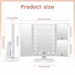 Miroir WEILY alimentation USB ou piles AAA.