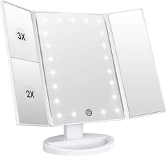 Miroir WEILY avec 21 DEL pour un maquillage précis et lumineux.