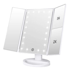 WEILY miroir-maquillage 21-lumières LED pour un éclairage précis.