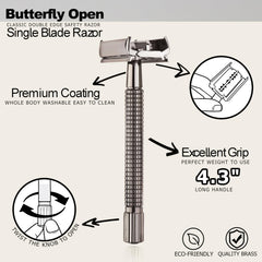 WEISHI ensemble lames inox 5 pour un rasage net et durable.