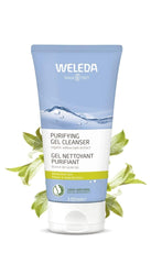 Weleda Gel nettoyant clarifiant pour le visage – bouteille moderne pour une peau nette et rafraîchie.