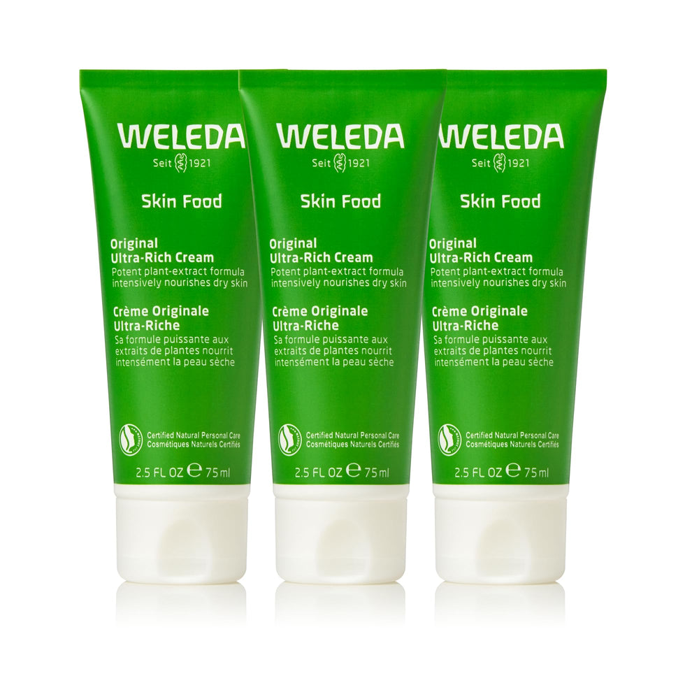 Weleda Skin Food Original crème en bouteille, hydratation profonde pour peau sèche.