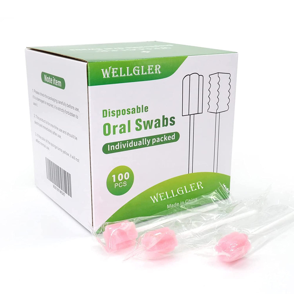 Wellgler brosses buccales jetables rose emballage pour une hygiène pratique