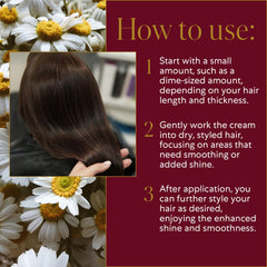 WEN par Chaz Dean Crème de finition contrôle des frisottis pour cheveux lisses.