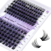Marque WENDY LASHES: clusters à bande ultra-fine pour une pose naturelle.
