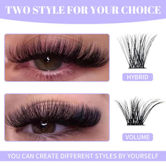 Marque WENDY LASHES: clusters variés avec longueurs 12-16mm pour effets personnalisés.