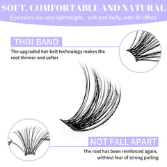 Aspect naturel WENDY LASHES clusters, réalisme et douceur.