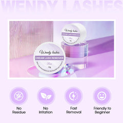 Wendy Lashes formulation douce sans odeur, adaptée aux peaux sensibles.