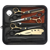 Ciseaux Wenshall Noir-Or ensemble, coupe précise et polyvalente pour salon ou domicile.