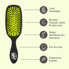 Démêlage efficace sur cheveux tressés et noués sans douleur.