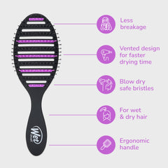 Wet Brush HeatFlex : poils résistants à la chaleur pour le brushing.