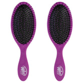 Wet Brush Original Démêlant, brosse violette, pack de deux, démêlage en douceur.