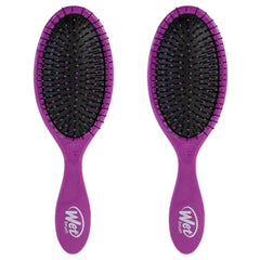Wet Brush Original Démêlant, brosse violette, pack de deux, démêlage en douceur.
