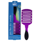 Wet Brush Pro Flex Dry Paddle Purple – vue frontale, démêlage en douceur.
