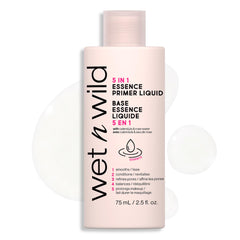 wet n wild base essence 5-en-1 visage, bouteille lumineuse pour un teint homogène.