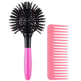 WEXNECOWKZ 3D Bomb Curl, brosse ronde 360°, pour des boucles faciles et nettes.