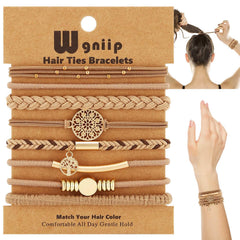 Wgniip Bracelets bohème — ensemble varié et élégant pour cheveux