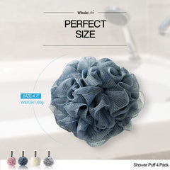 WhaleLife éponge Loofah bleu idéale pour le corps.