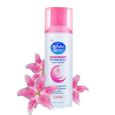 Bouteille White Rain Hairspray 7 oz, maintien durable par temps humide.