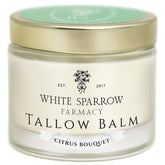 Bouteille White Sparrow Farmacy avec bouquet d'agrumes pour nourrir la peau