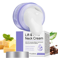 Massage délicat du cou avec la crème WHLH & WELL-BEING