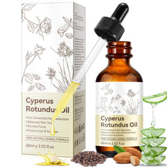 WHLH & WELL-BEING Cyperus Rotundus Oil, bouteille prête pour hydrater la peau.