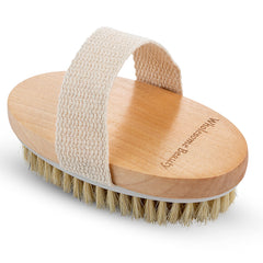 Wholesome Beauty Brosse corps manche bois – prise confortable pour un rituel de soin