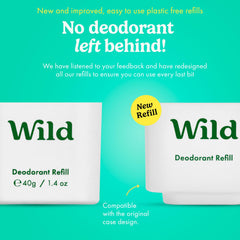 Wild déodorant Frais coton et sel de mer, parfum frais et durable.