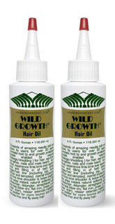 Wild Growth huile cheveux pack de 2 bouteilles, nourrissante pour les longueurs