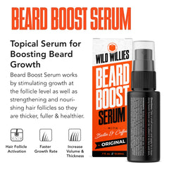 Wild Willies brosse barbe chauffante pour lisser sans frisottis.