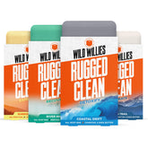 Savon Wild Willies barre hydratante, lot de 4, pour peau douce après chaque douche.