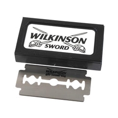 Emballage variable Wilkinson Sword Classic DE, pratique pour rangement et transport des lames.
