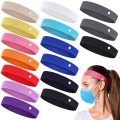 Bandeau WILLBOND avec boutons anti-glissement pour masque, confort longue durée.