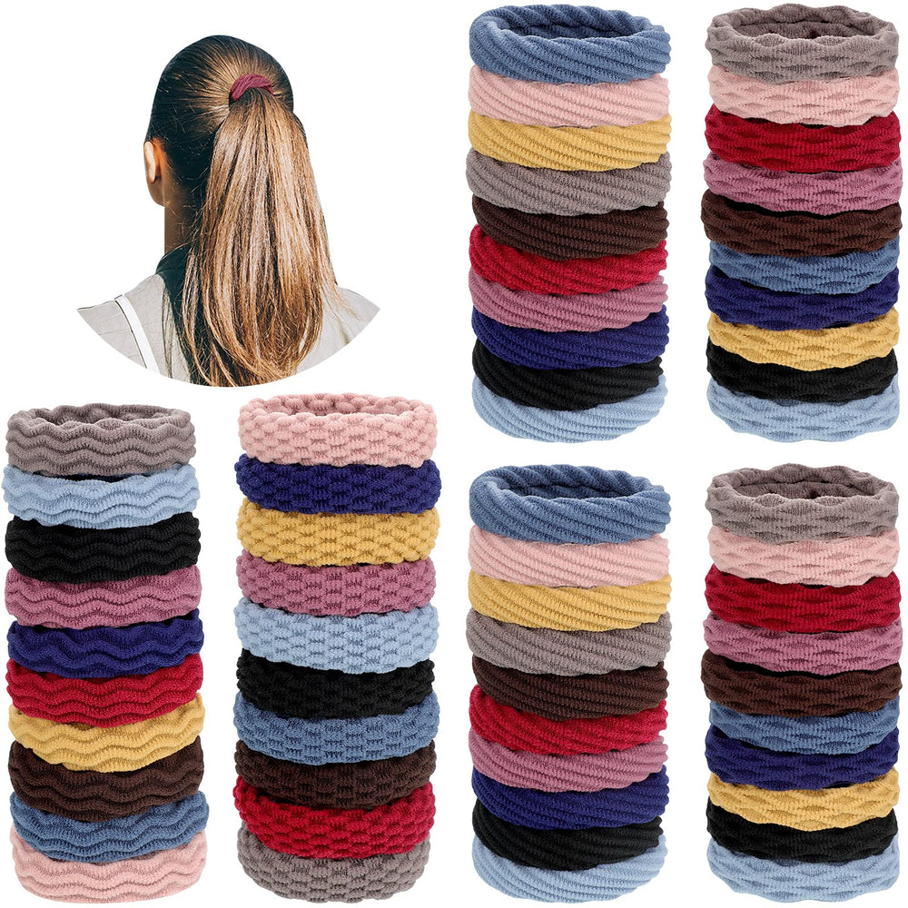 Bandes elastiques WILLBOND sans couture pour cheveux, ensemble de 60 pièces, tenue fiable.