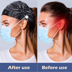 Bandeau WILLBOND rétro imprimé, couleurs assorties pour coordonner rapidement sa tenue.