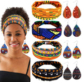 Willbond boucles d'oreilles goutte en cuir faux africain, légères et élégantes pour tous les jours.