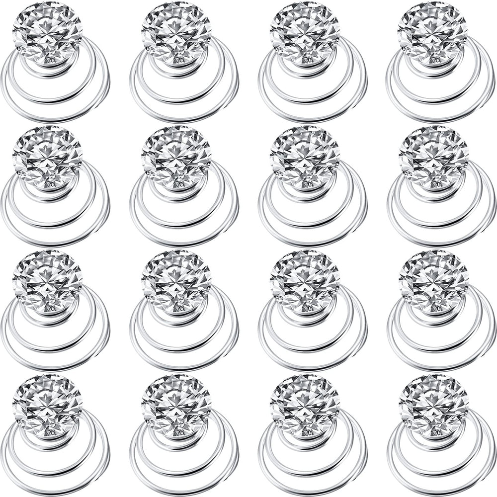 Épingle WILLBOND spirale cristal, idéale pour une coiffure élégante.