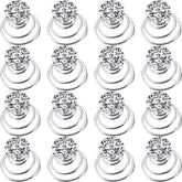 Épingle WILLBOND spirale cristal, idéale pour une coiffure élégante.