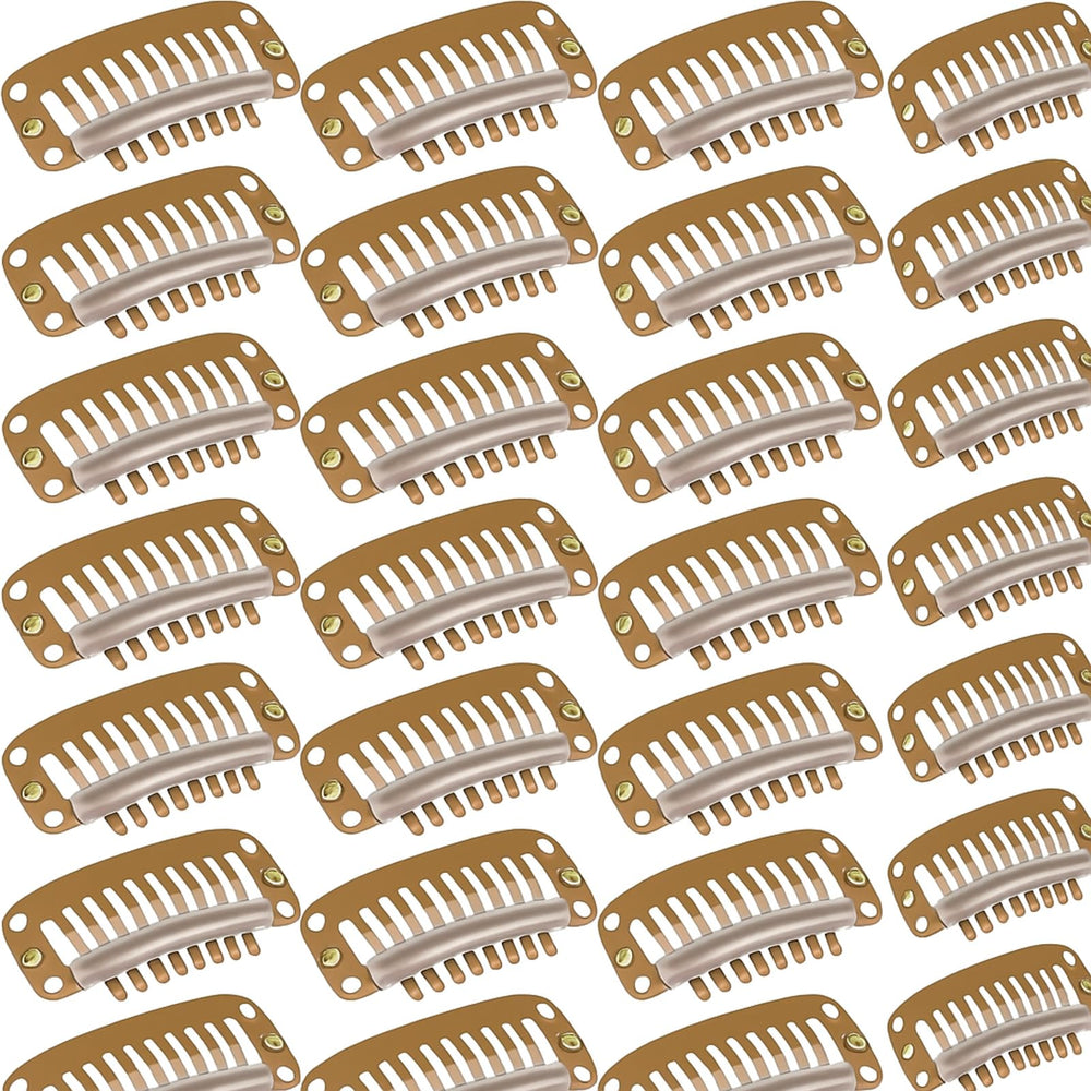 Pince WILLBOND pour extensions cheveux, 9 dents, fixation fiable.
