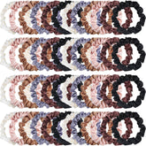 WILLBOND chouchous satin multicolores – ensemble prêt à assortir selon les cheveux.